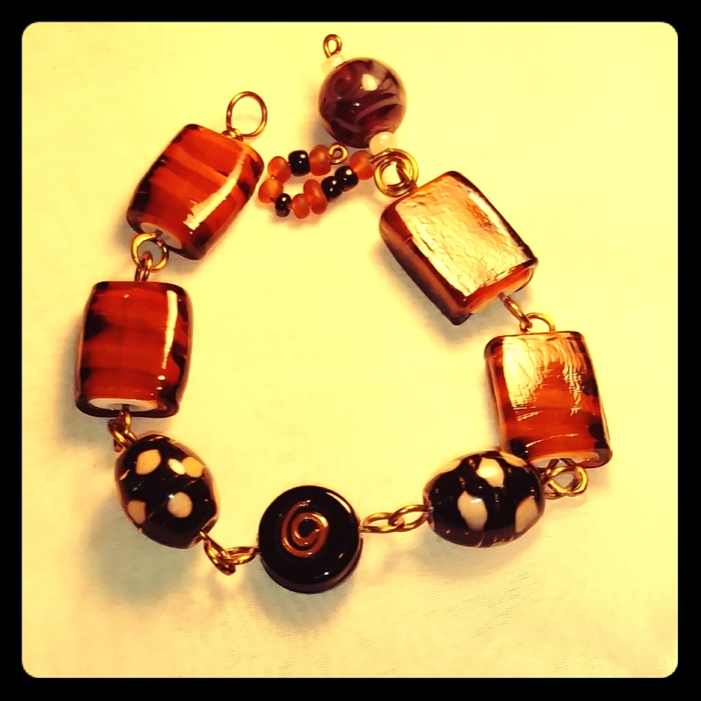 Brown Glass bead Bracelet